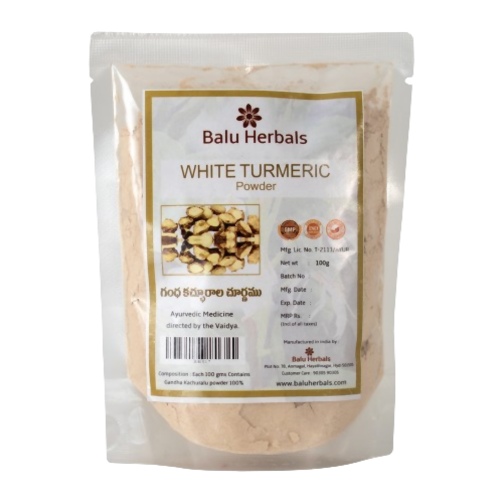 Balu Herbals White Turmeric (Gandha Kachuralu) Powder 