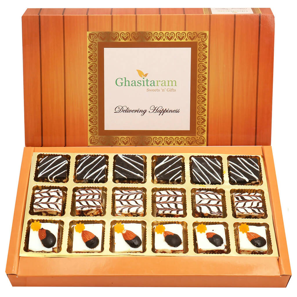 Ghasitaram Assorted Chocolate Dryfruit Delight Sweets 