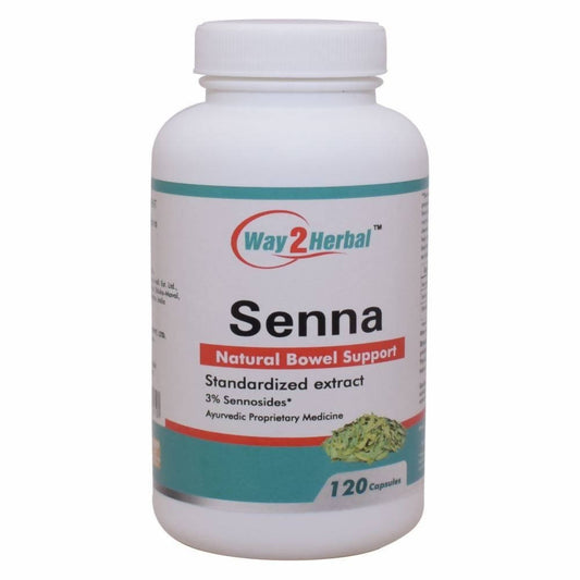 Way2herbal Senna Tablets – Ayurvedic Natural Laxative & Digestive Support 