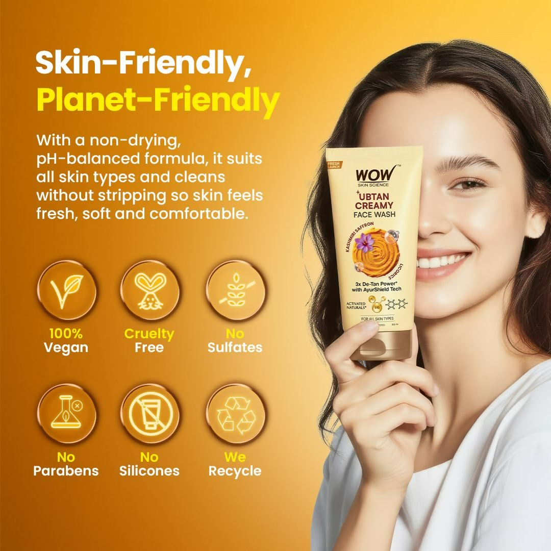 WOW Skin Science Ubtan Creamy Face Wash  Grab2Buy Wow Skin Science Grab2Buy