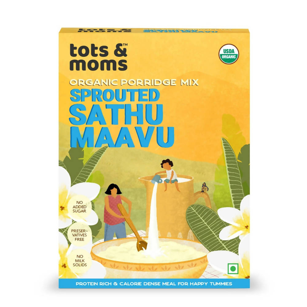 Tots and Moms Organic Sprouted Sathu Mavu Porridge Mix - Grab2buy