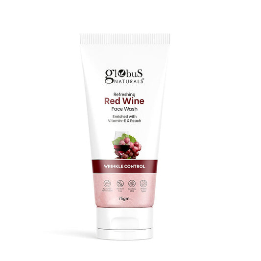 Globus Naturals Red Wine Hydrating Face Wash | Swadesiicart