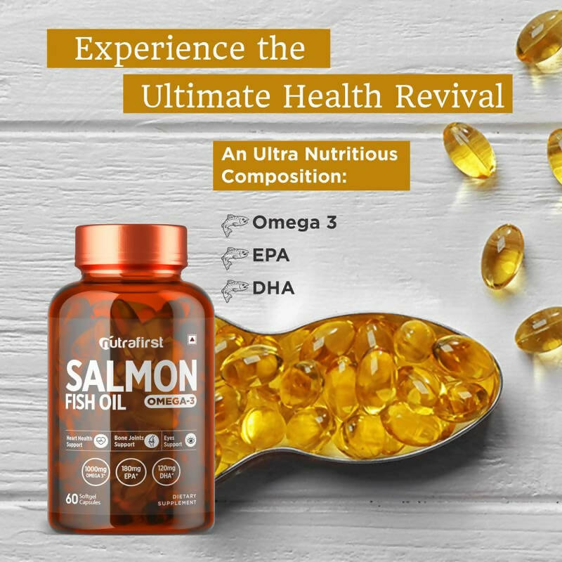 Nutrafirst Salmon Fish Oil Capsules - Grab2buy