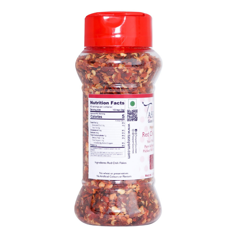 Tassyam Organics Chili Flakes and Oregano