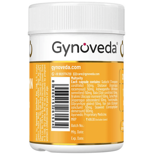 Gynoveda Ayurvedic Multivitamin Capsules - Grab2buy