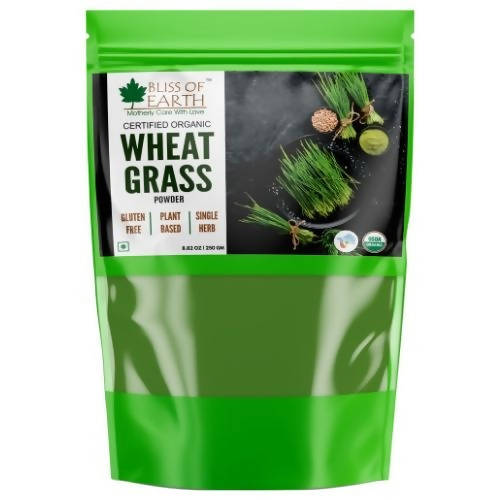 Bliss of Earth Certified Organic Wheat Grass Powder - Grab2buy