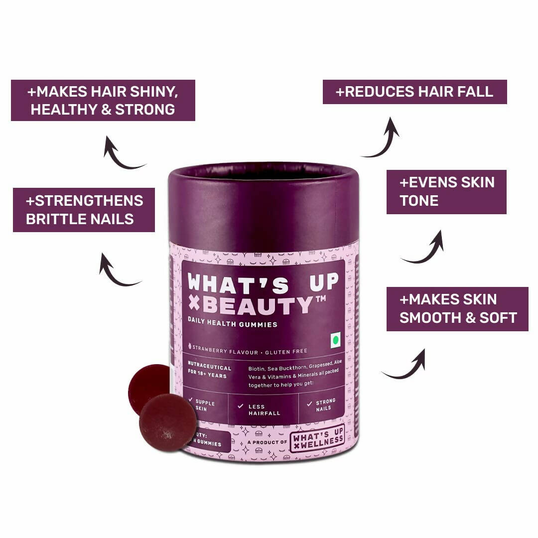 What’s Up Wellness Beauty Skin & Hair Gummies  Grab2Buy What’s Up Wellness Grab2Buy