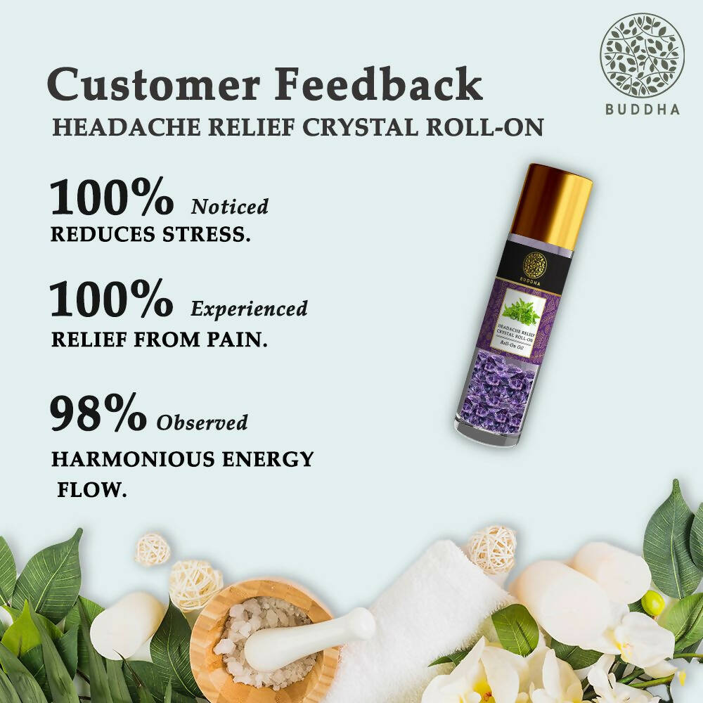 Buddha Natural Crystal Roll-On For Headache Relief 