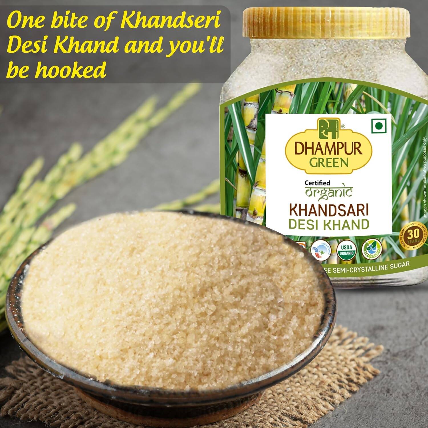 Dhampur Green Desi Khand Khandsari Sugar 