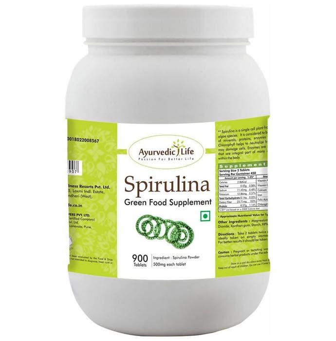 Ayurvedic Life Spirulina Tablets 