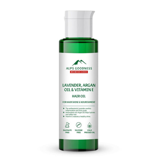 Alps Goodness Lavender, Argan Oil & Vitamin E Hair Oil 