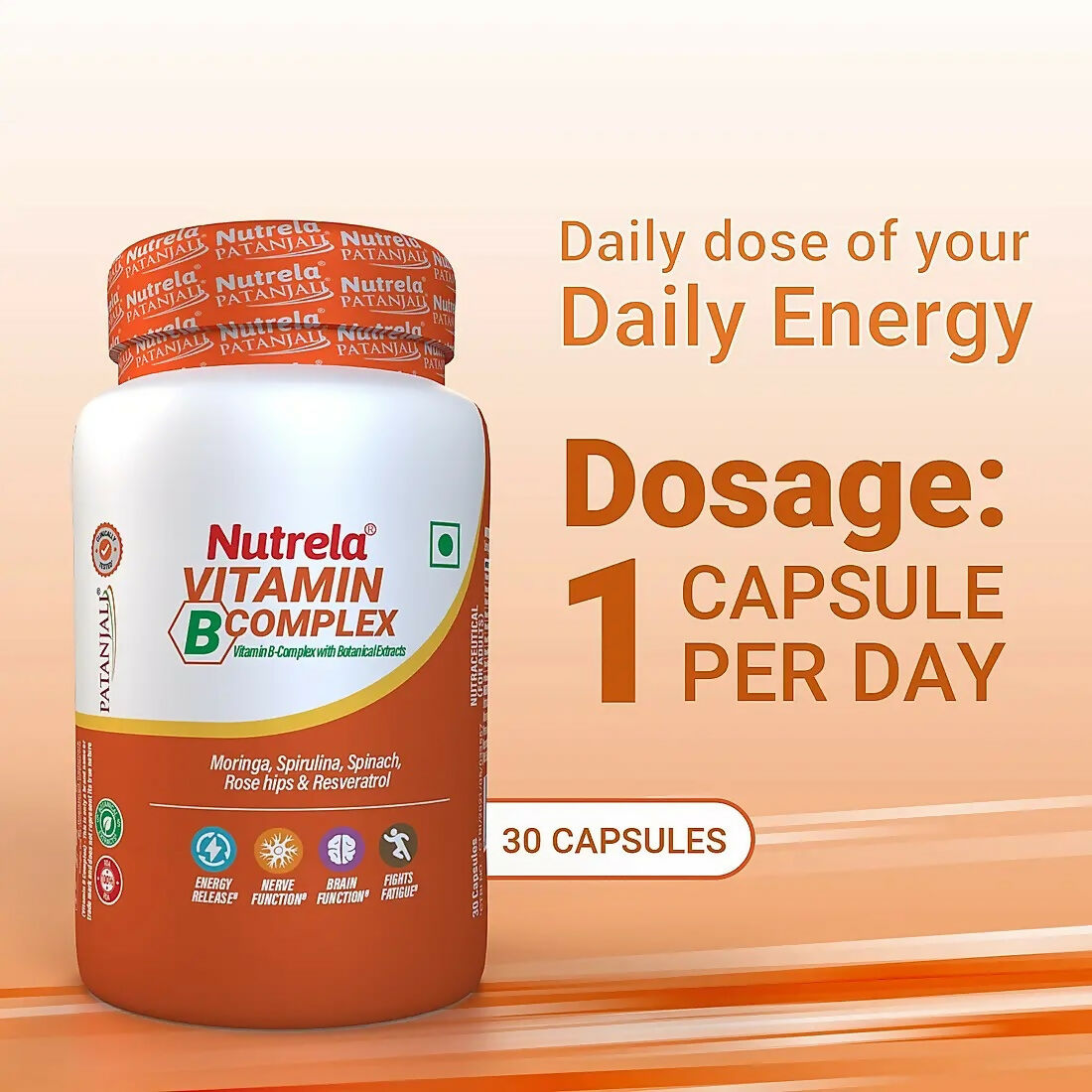 Patanjali Nutrela Vitamin B-complex Capsules Genie India