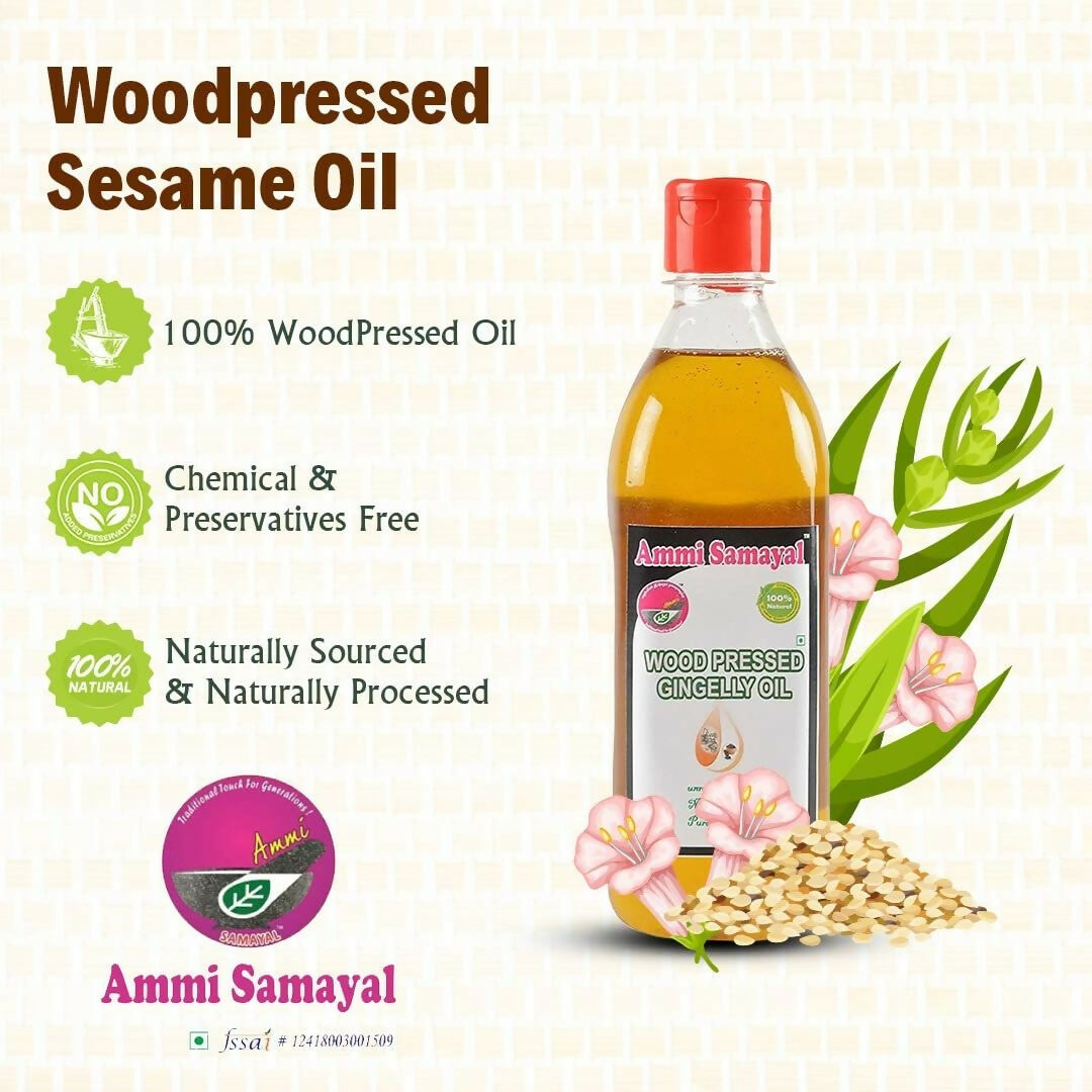 Ammi Samayal Wood Cold Pressed Sesame Oil