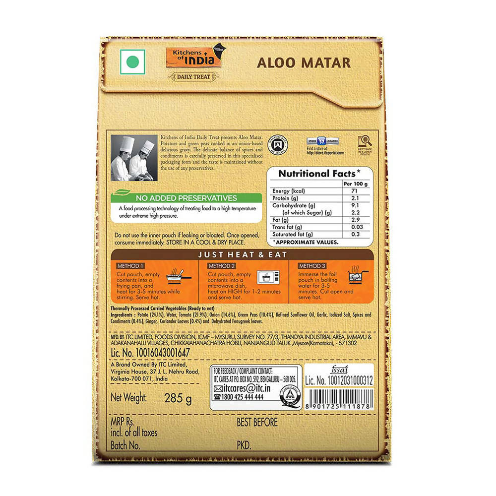 Kitchens of India Aloo Matar - Grab2buy