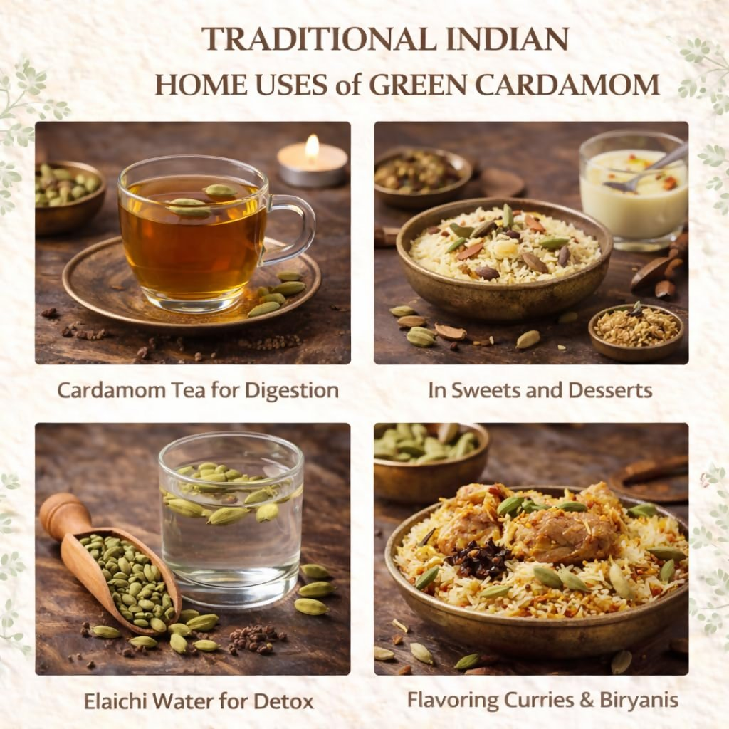 Village-Organica Green Cardamom (Elaichi) Whole – Handpicked  Grab2Buy Village-Organica Grab2Buy