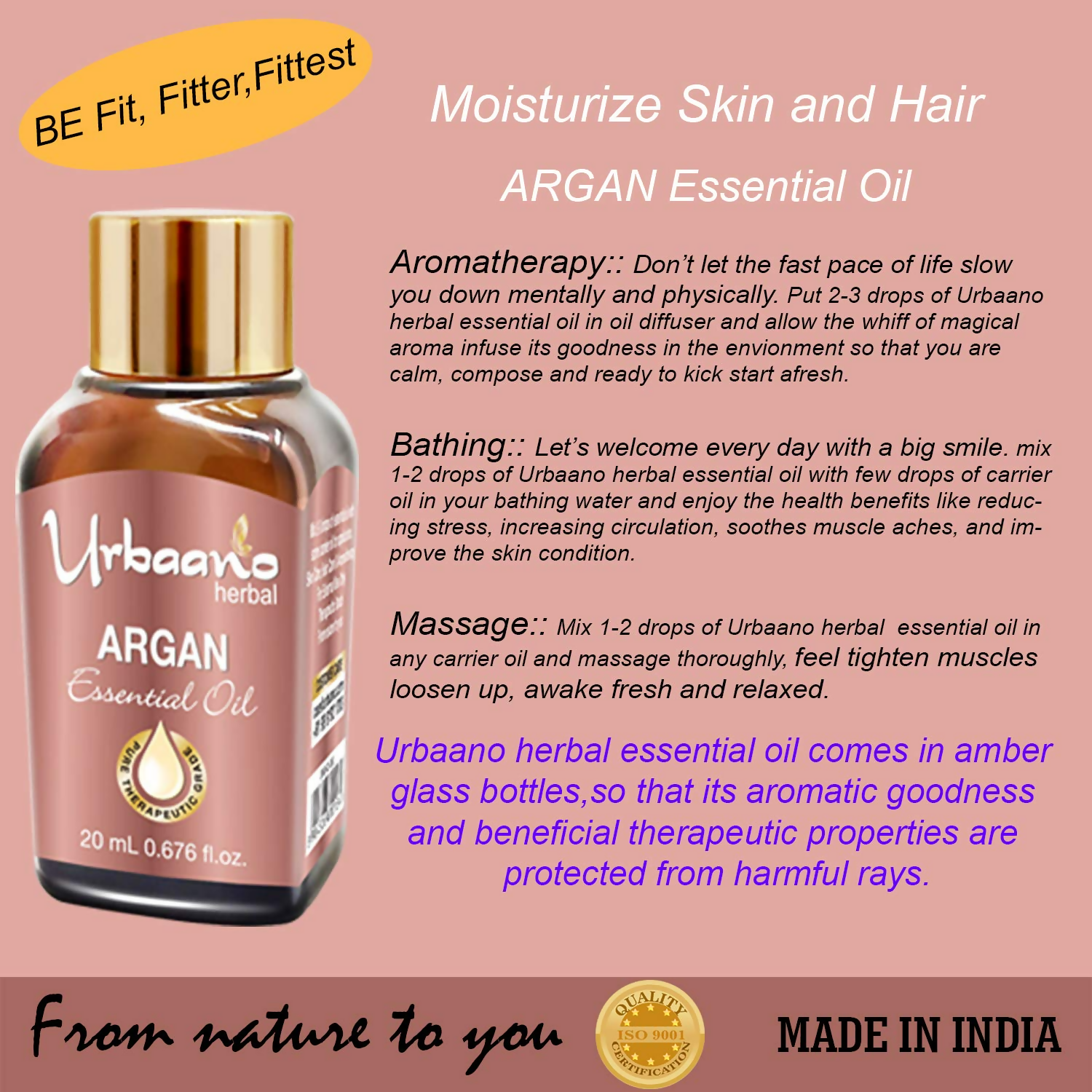 Urbaano Herbal Argan Essential Oil  Grab2Buy Urbaano Herbal Grab2Buy