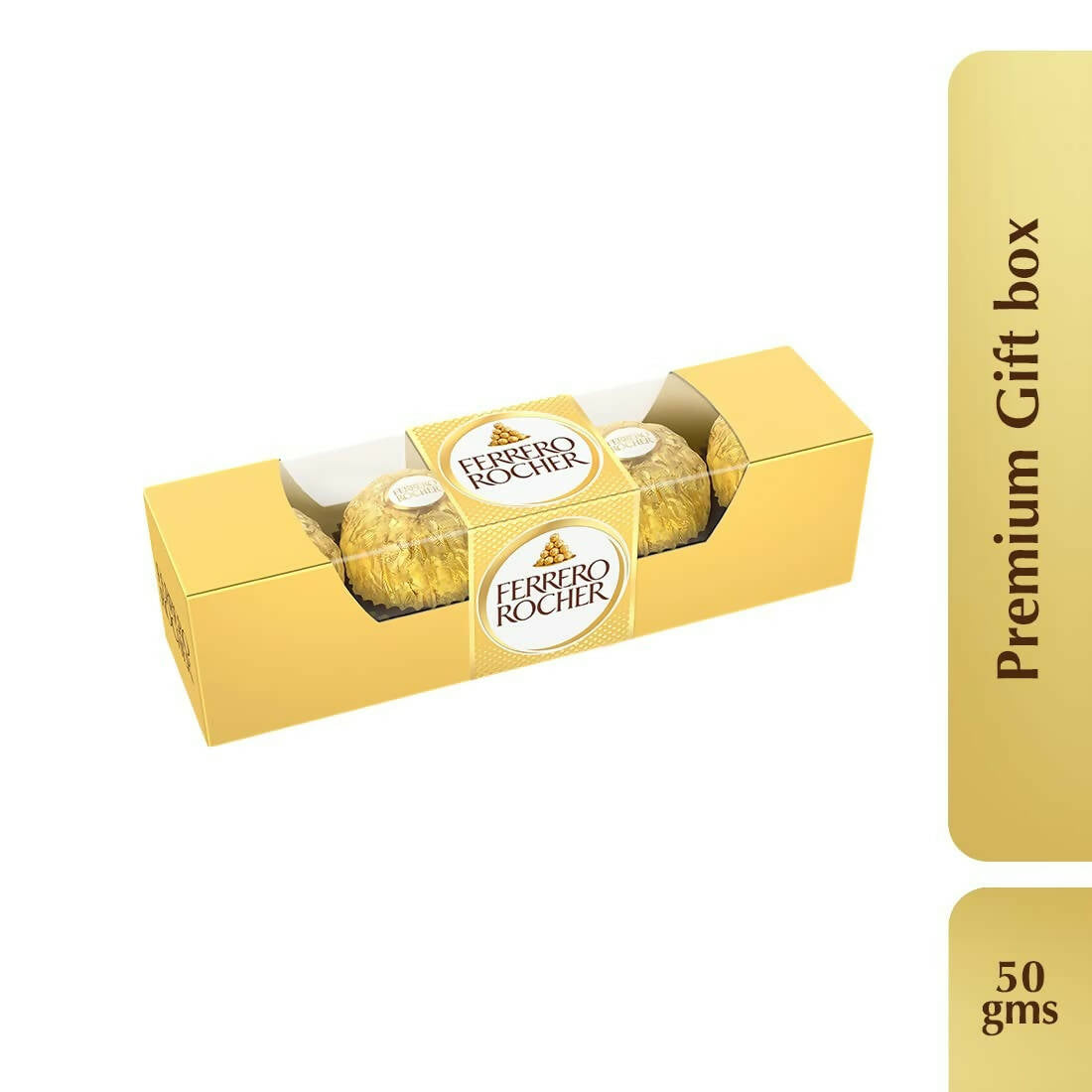 Ferrero Rocher Exquisite Hazelnut And Milk Chocolate | Premium Gift Box Rich, Creamy, Crunchy and Nutty Chocolate For Special Occasions 