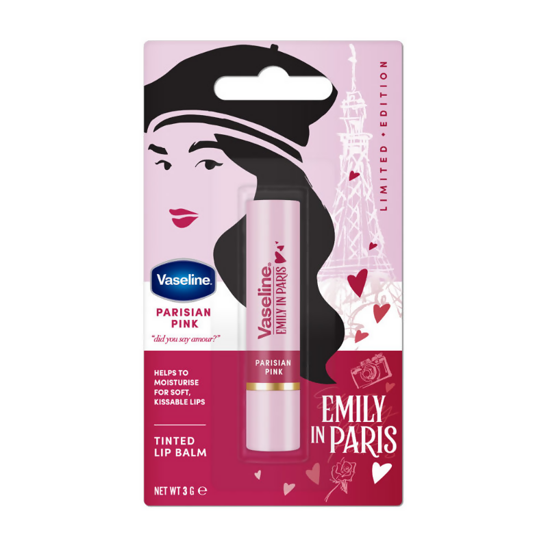 Vaseline Emily In Paris Tinted Lip Balm Stick - Parisian Pink  Grab2Buy Vaseline Grab2Buy