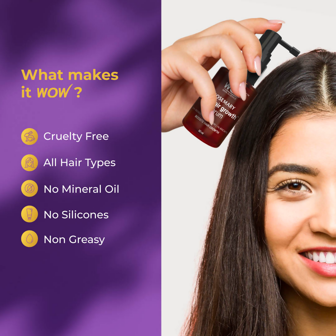 Wow Skin Science Rosemary Pro Hair Growth Serum For Denser Hair  Grab2Buy Dove Grab2Buy