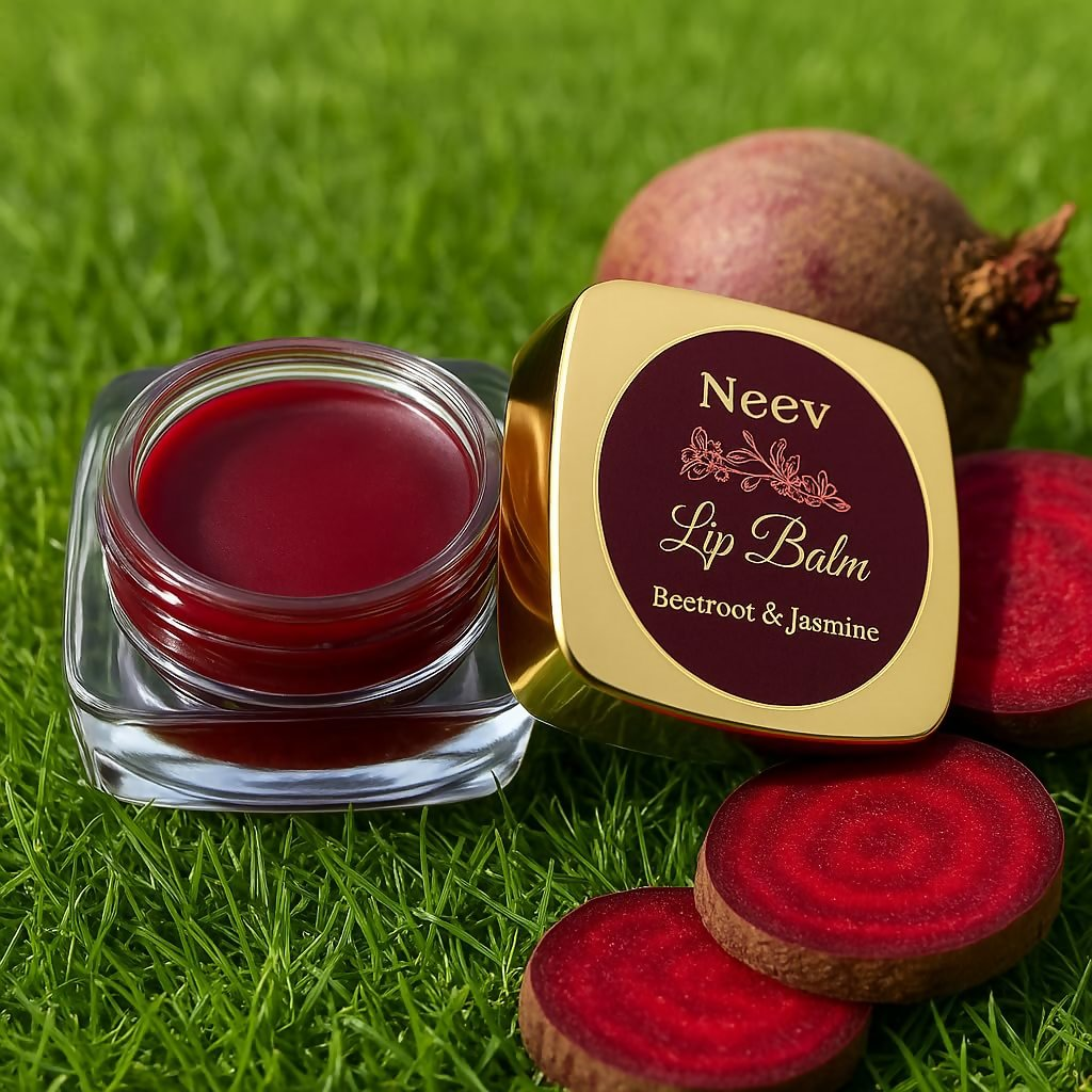 Neev Herbal Handmade Soaps Beetroot & Jasmine Lip Balm