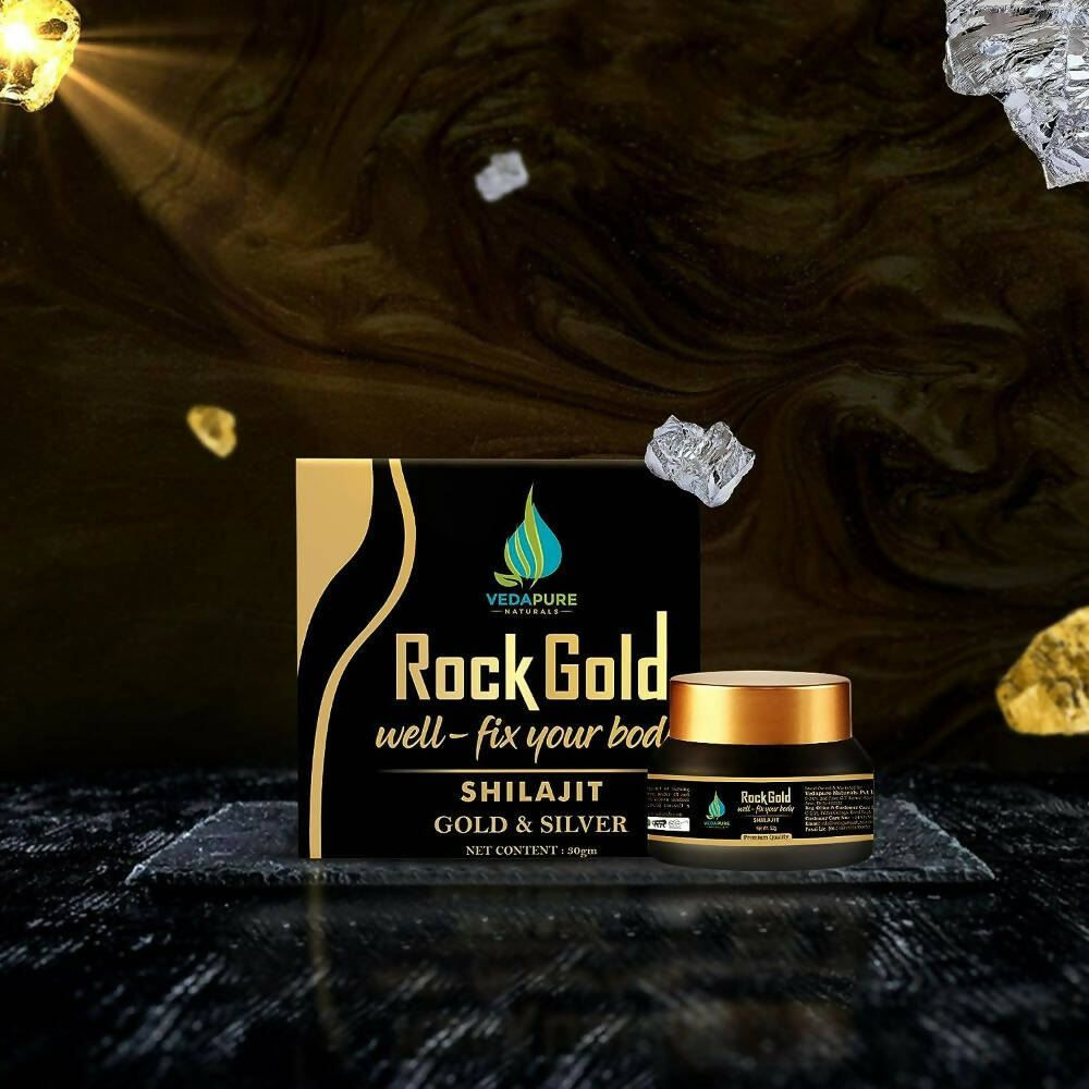 Vedapure Rockgold Well Fix Your Body Gold & Silver Sj Resin - Limited Time Offer Genie India