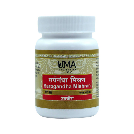 Uma Ayurveda Sarpgandha Mishran Tablets 