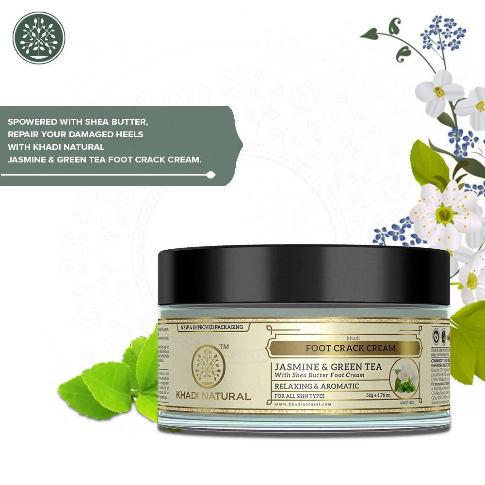 Khadi Natural Jasmine & Green Tea Foot Crack Cream  Grab2Buy Khadi Natural Grab2Buy