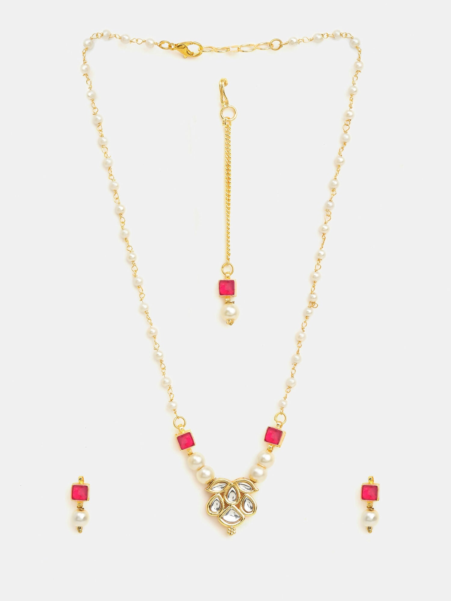 Ruby Raang Mannat Kundan Set