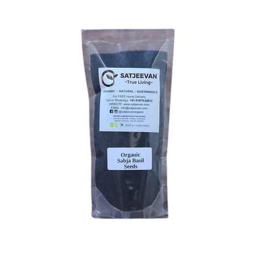 Satjeevan Organic Sabja Basil Seeds - Grab2buy
