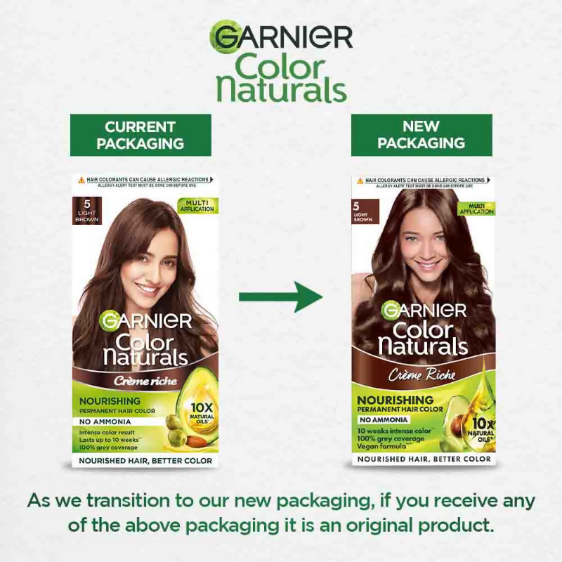 Garnier Color Naturals Creme Riche Hair Color - 5 Light Brown 