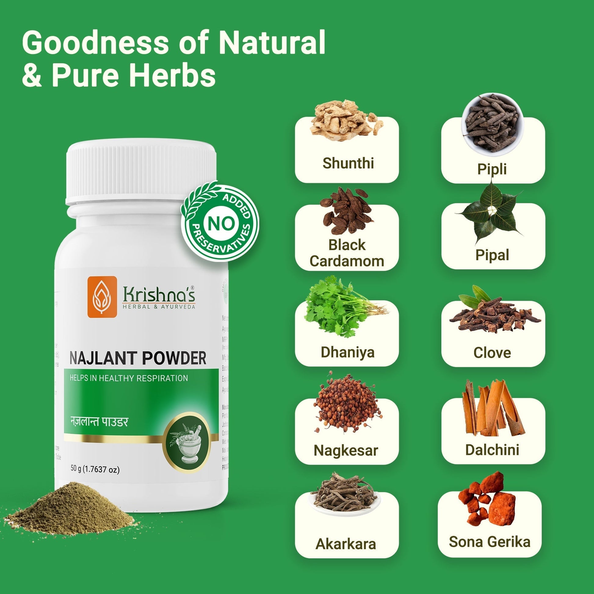 Krishna'S Herbal & Ayurveda Najlant Powder 