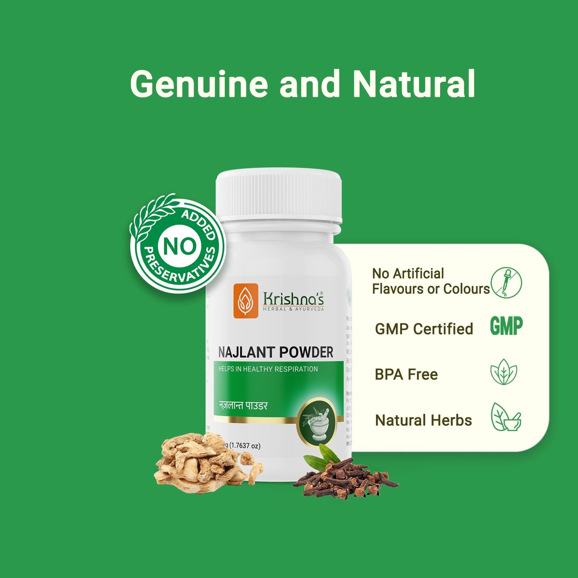 Krishna'S Herbal & Ayurveda Najlant Powder 