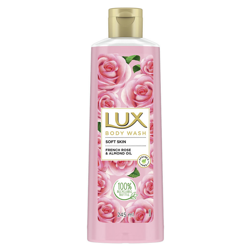 Lux Body Wash with French Rose Fragrance & Almond Oil 