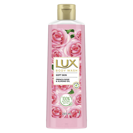 Lux Body Wash with French Rose Fragrance & Almond Oil 
