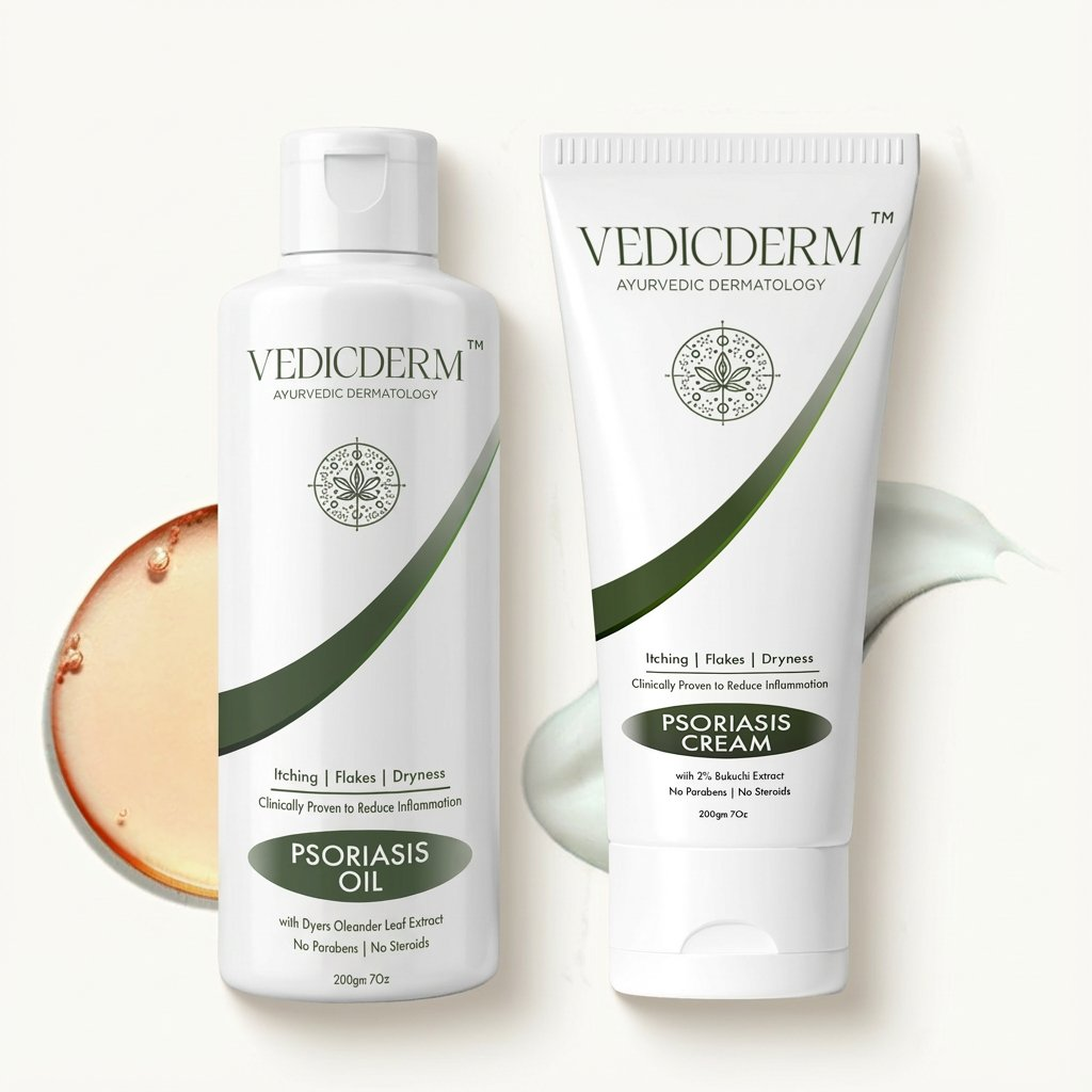 VedicDerm Sensitive Skin Bundle for Psoriasis, Eczema, Atopic Dermatitis  Grab2Buy VedicDerm Grab2Buy