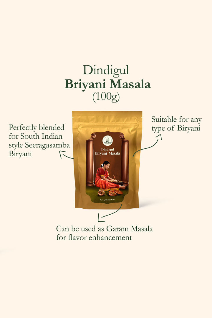 Narchuvai Foods Chettinad Combo (Chettinad Sambar Masala + Karaikudi Curry Masala + Dindigul  Biryani Masala)