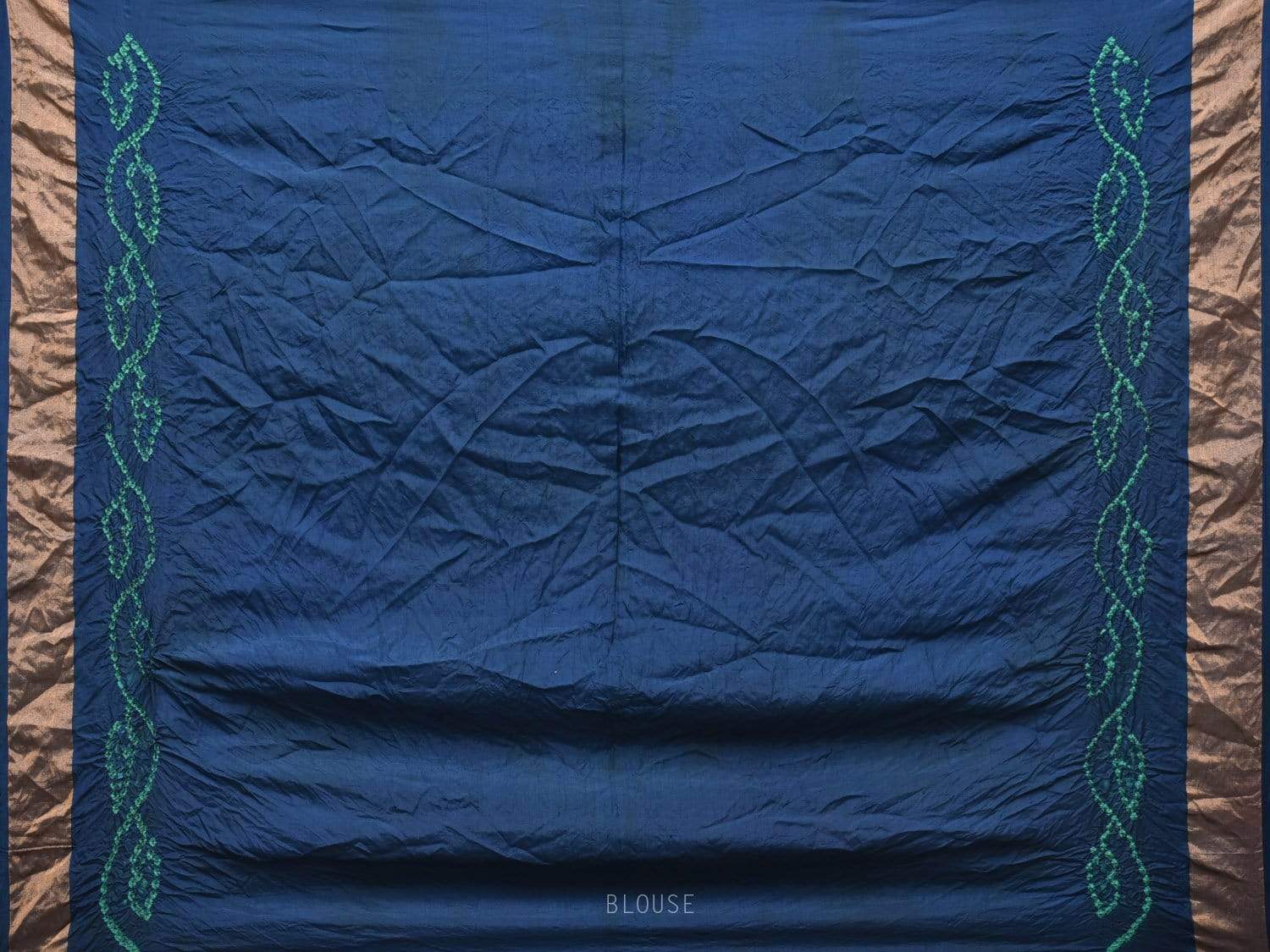 Navy Bandhani Uppada Silk Handloom Grab2Buy with Nilambari Buta Design - Global Threads 