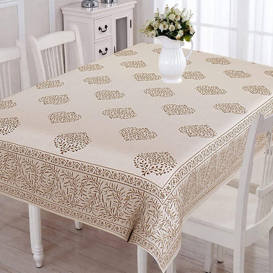 Urbano Homz Table Cloth for 6 Seater Dining Table - Cream  Grab2Buy Generic Grab2Buy