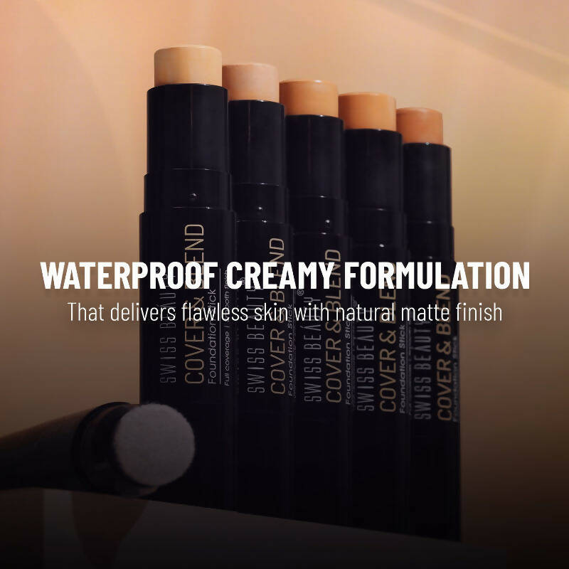 Swiss Beauty Cover & Blend Stick Foundation - 06 Sandalwood 