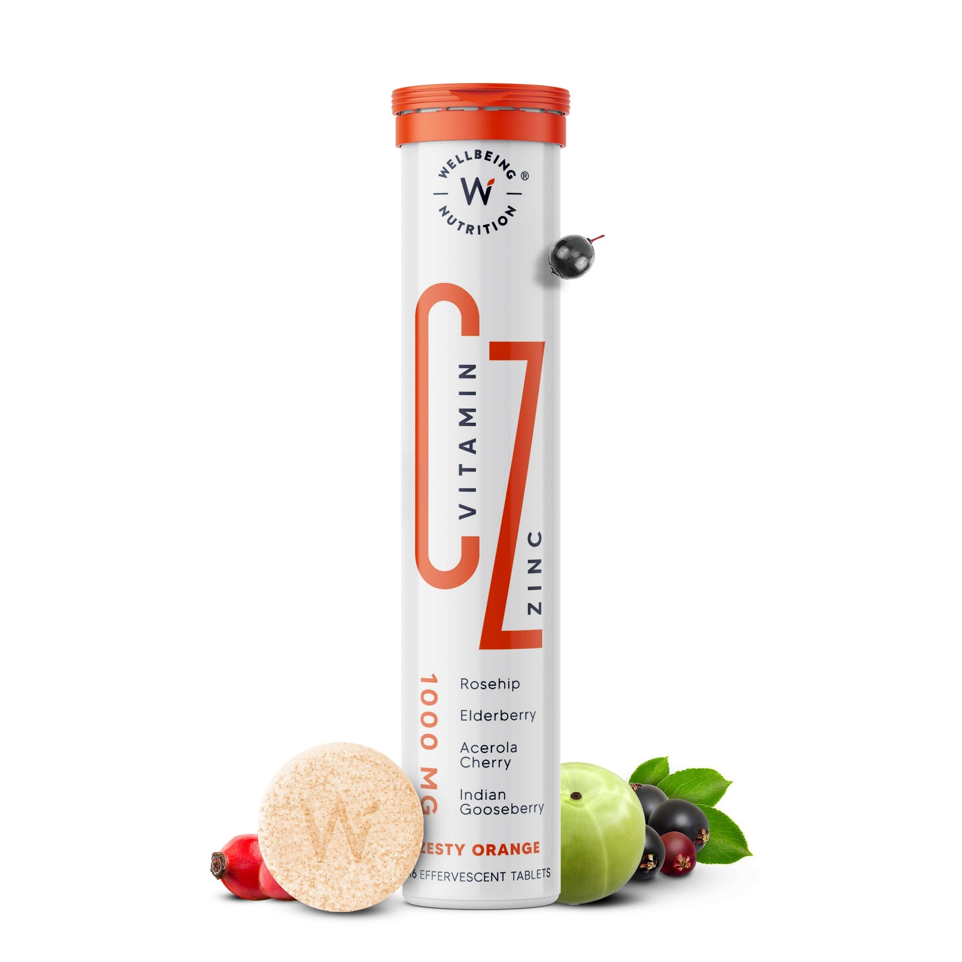Wellbeing Nutrition Organic Vitamin C + Zinc Effervescent Tablets  Grab2Buy Wellbeing Nutrition Grab2Buy