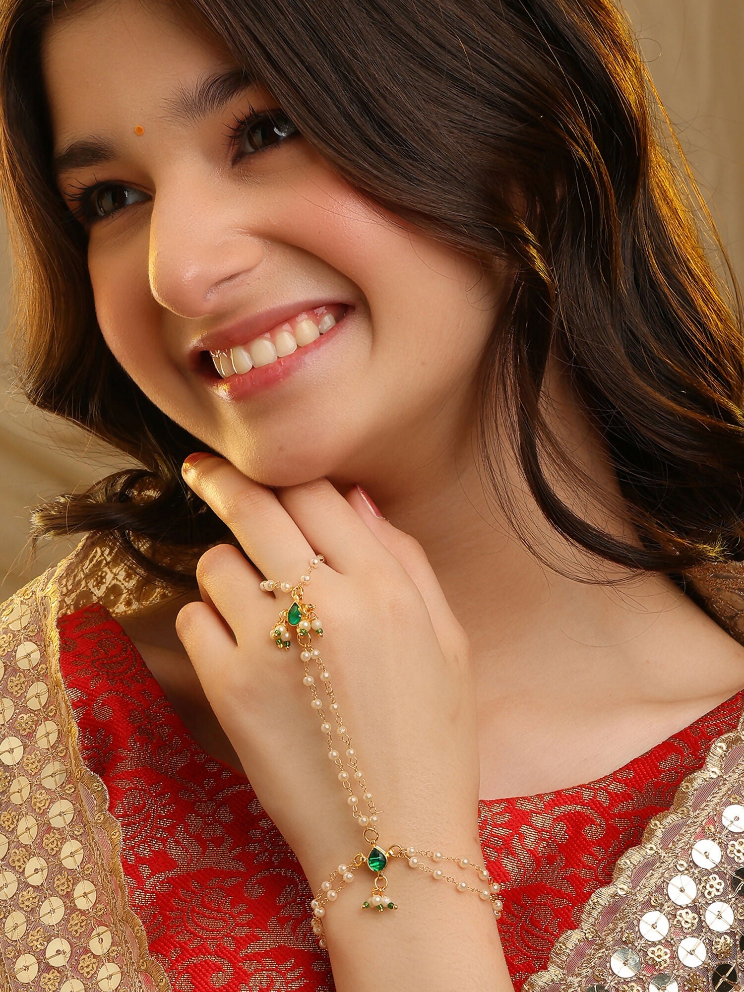 Ruby Raang Tara Grace Hand Chain