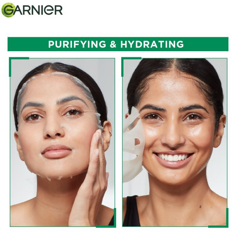 Garnier Skin Naturals Hydra Bomb Green Tea Face Serum Sheet Mask 