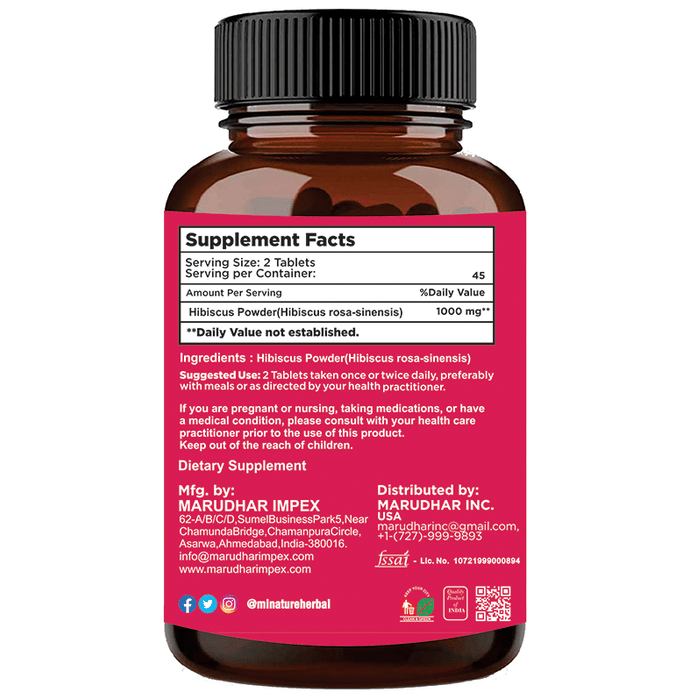 Minature Hibiscus Tablets 