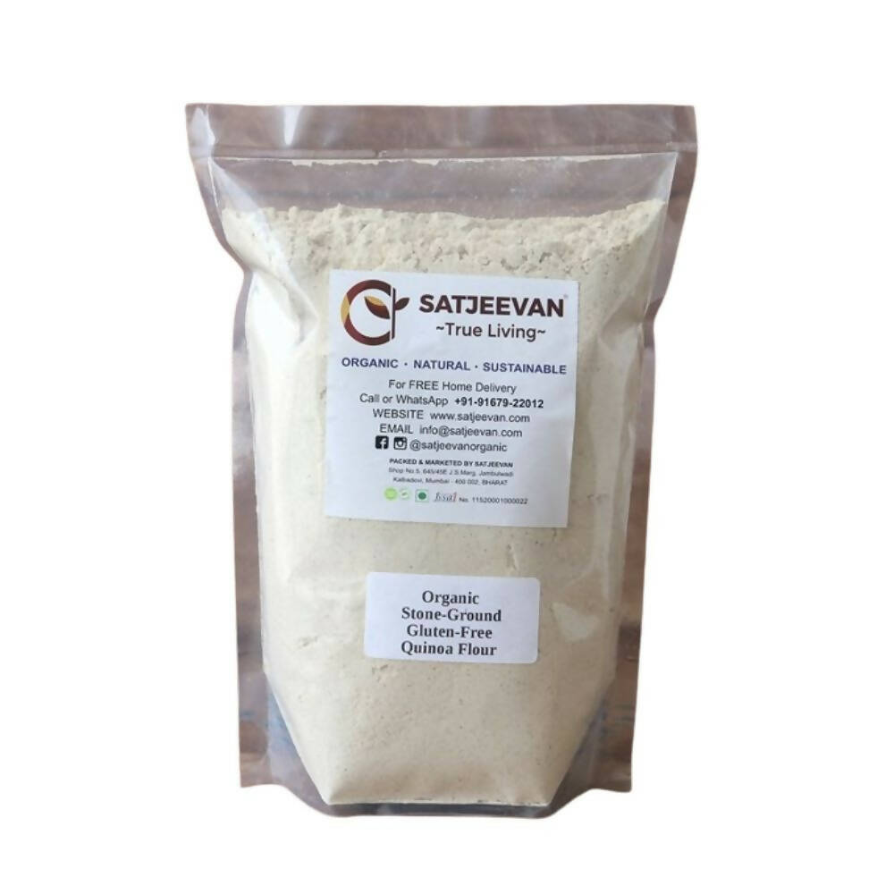 Satjeevan Organic Stone-Ground Quinoa Flour 