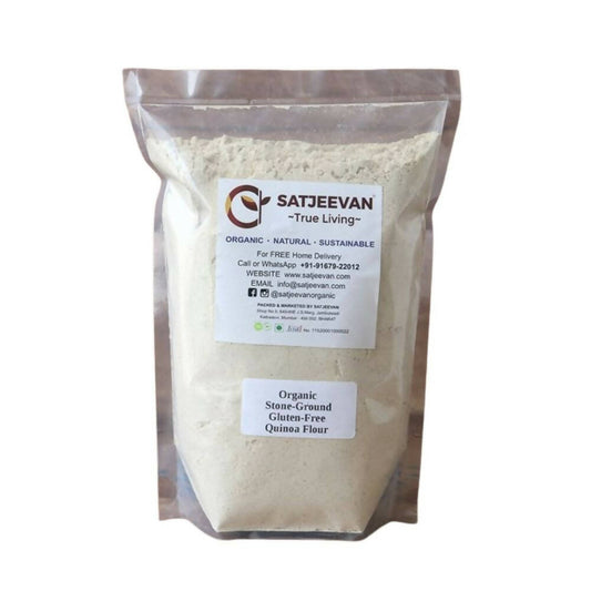 Satjeevan Organic Stone-Ground Quinoa Flour 