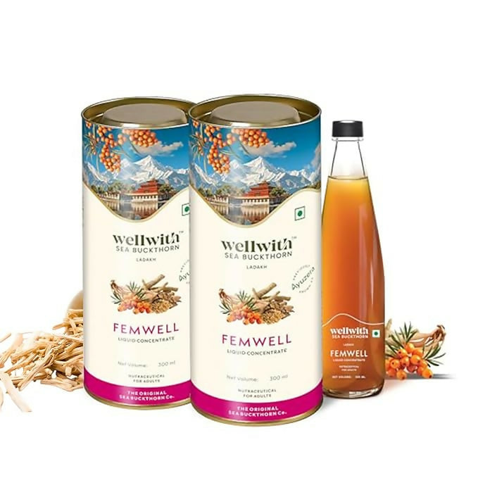 Wellwith Sea Buckthorn Femwin (Femwell) Ayurvedic Juice  Grab2Buy Wellwith Grab2Buy