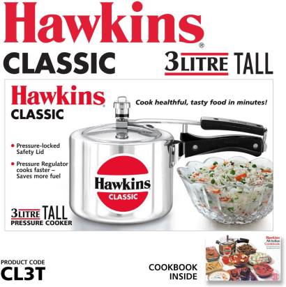 Hawkins Classic 3 L Tall Pressure Cooker (CL3T) - Grab2buy