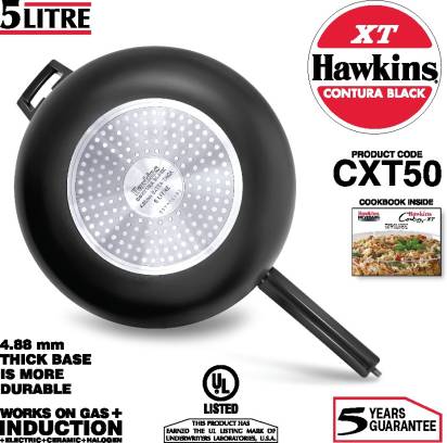 Hawkins Contura Black XT 5 L Induction Bottom Pressure Cooker (CXT50) - Grab2buy