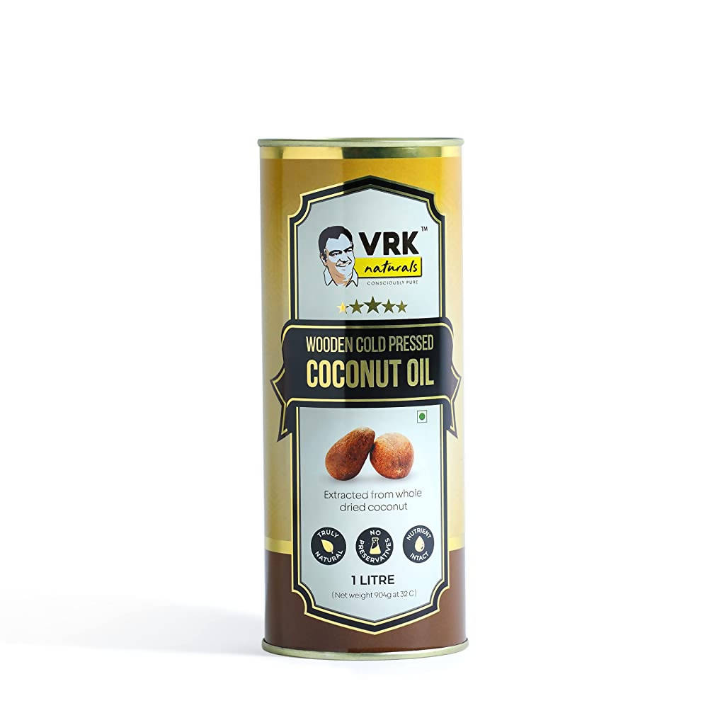 Vrk Naturals Wooden Cold Pressed Coconut Oil 