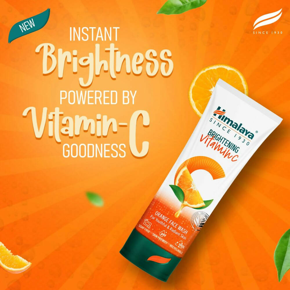 Himalaya Herbals Brightening Vitamin C Orange Face Wash 